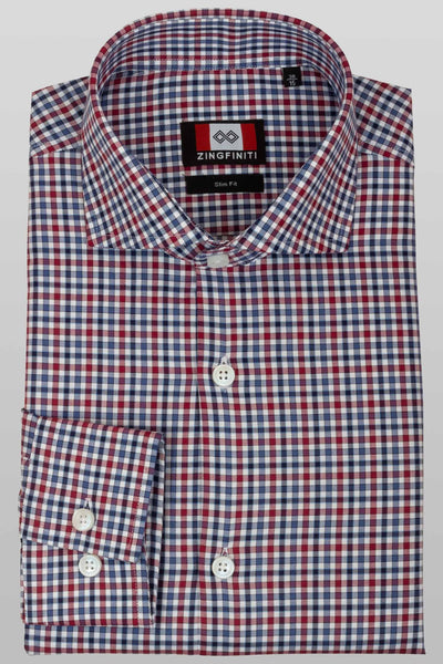 Zingfiniti Adrian Cotton Men's Dress Shirt | Slim Fit