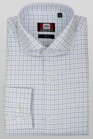 Zingfiniti Alastair Cotton Men's Dress Shirt | Slim Fit