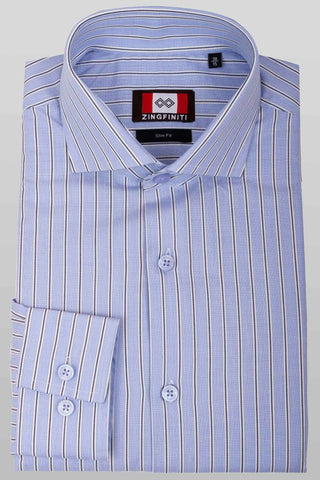 Zingfiniti Alec Cotton Men's Dress Shirt | Slim Fit