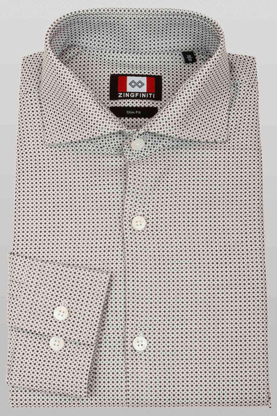 Zingfiniti Arran Cotton Men's Dress Shirt | Slim Fit