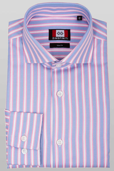 Zingfiniti Barun Cotton Men's Dress Shirt | Slim Fit