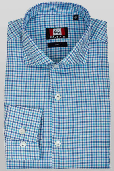 Zingfiniti Bobby Cotton Men's Dress Shirt | Slim Fit