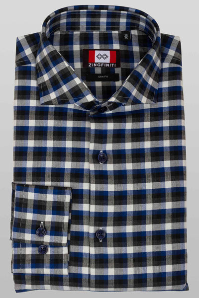 Zingfiniti Caleb Cotton Men's Dress Shirt | Slim Fit