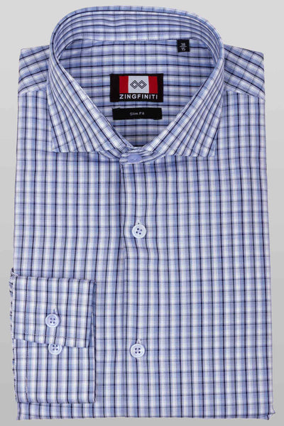Zingfiniti Carter Cotton Men's Dress Shirt | Slim Fit