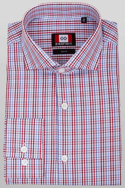 Zingfiniti Dominic Cotton Men's Dress Shirt | Slim Fit