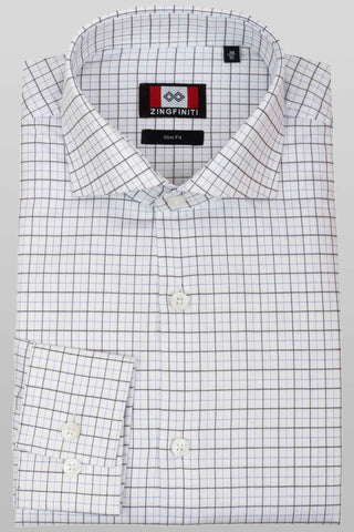 Zingfiniti Dorian Cotton Men's Dress Shirt | Slim Fit