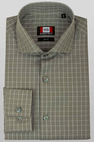 Zingfiniti Dylan Cotton Men's Dress Shirt | Slim Fit