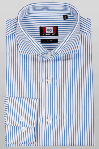 Zingfiniti Elijah Cotton Men's Dress Shirt | Slim Fit