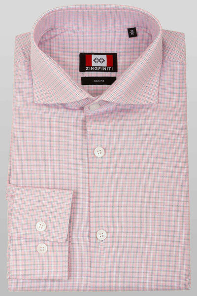 Zingfiniti Erish Cotton Men's Dress Shirt | Slim Fit