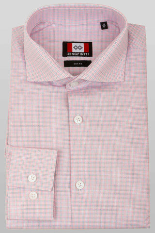 Zingfiniti Erish Cotton Men's Dress Shirt | Slim Fit