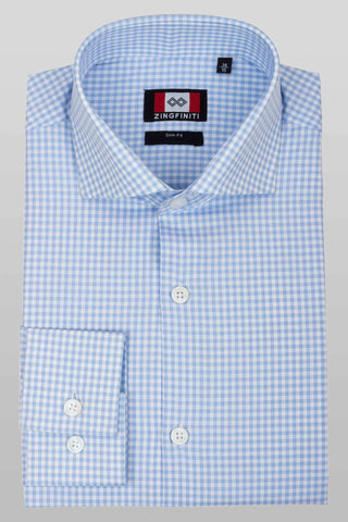 Zingfiniti Flynn Cotton Men's Dress Shirt | Slim Fit