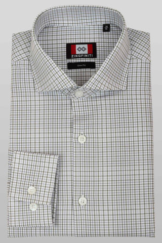 Zingfiniti Jake Cotton Men's Dress Shirt | Slim Fit