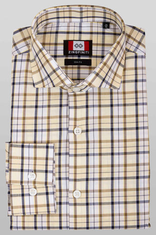 Zingfiniti Jasper Cotton Men's Dress Shirt | Slim Fit