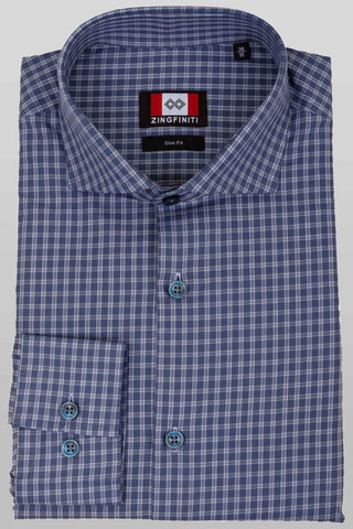Zingfiniti Jaxon Cotton Men's Dress Shirt | Slim Fit
