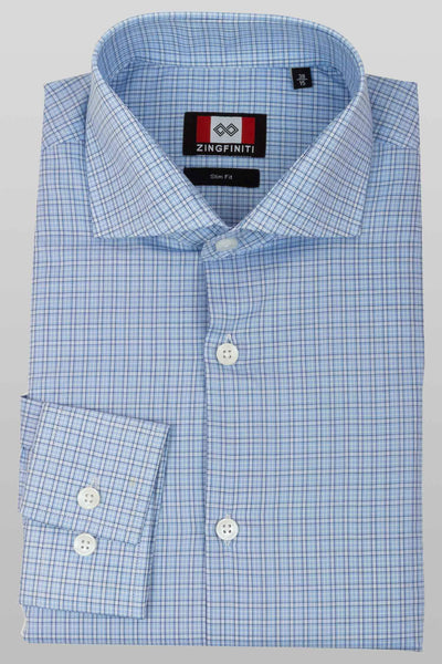 Zingfiniti Jenson Cotton Men's Dress Shirt | Slim Fit
