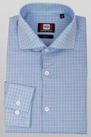 Zingfiniti Jenson Cotton Men's Dress Shirt | Slim Fit