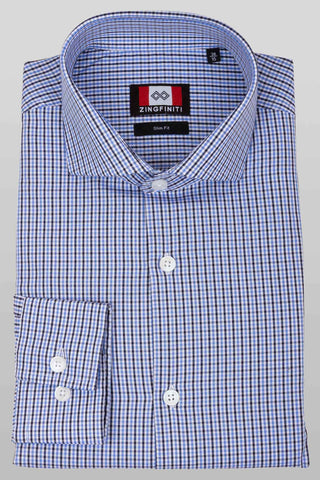 Zingfiniti Jett Cotton Men's Dress Shirt | Slim Fit