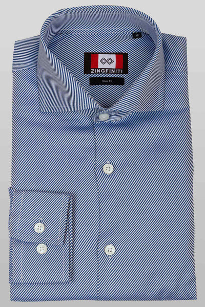 Zingfiniti John Cotton Men's Dress Shirt | Slim Fit