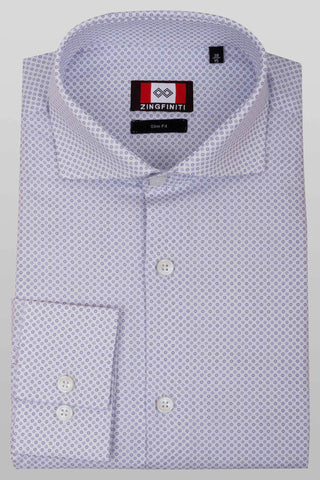 Zingfiniti Kevin Cotton Men's Dress Shirt | Slim Fit