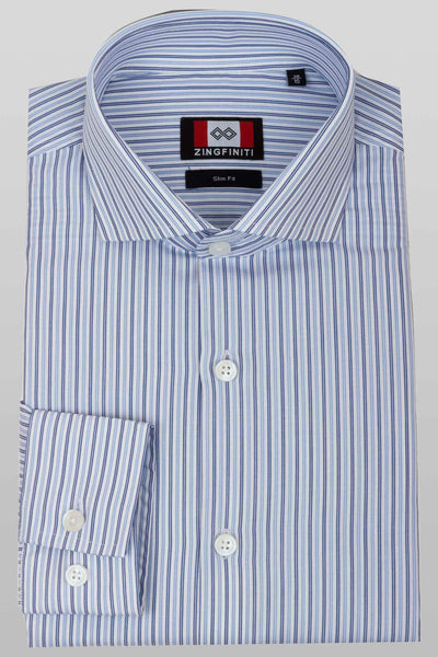 Zingfiniti Lewis Cotton Men's Dress Shirt | Slim Fit
