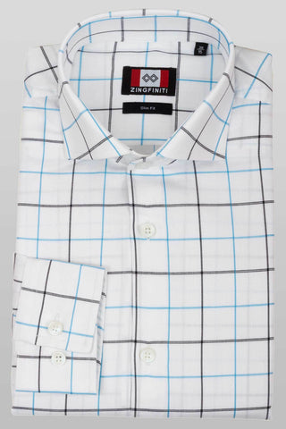 Zingfiniti Lincoln Cotton Men's Dress Shirt | Slim Fit