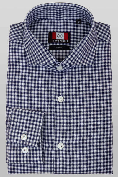 Zingfiniti Logan Cotton Men's Dress Shirt | Slim Fit