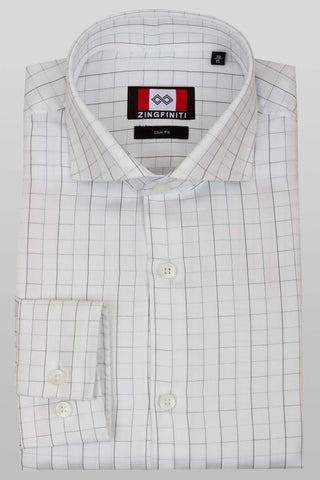 Zingfiniti Mateo Cotton Men's Dress Shirt | Slim Fit