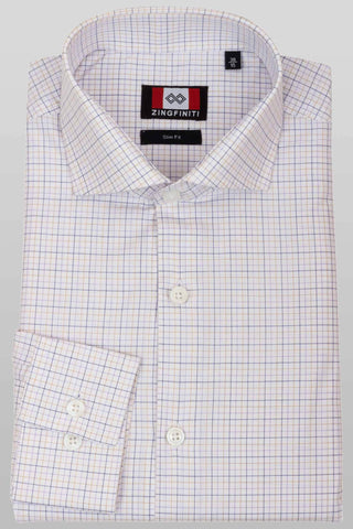 Zingfiniti Nye Cotton Men's Dress Shirt | Slim Fit