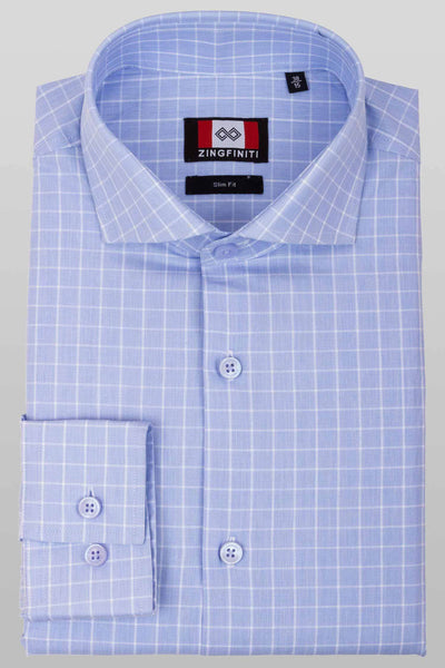 Zingfiniti Piers Cotton Men's Dress Shirt | Slim Fit