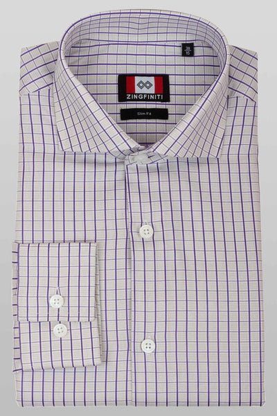 Zingfiniti Riley Cotton Men's Dress Shirt | Slim Fit