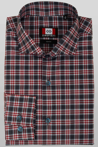 Zingfiniti Ryan Cotton Men's Dress Shirt | Slim Fit