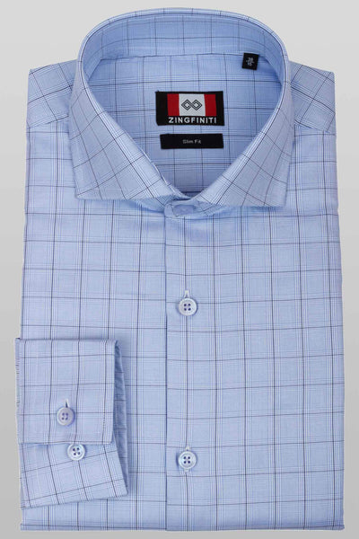 Zingfiniti Vyan Cotton Men's Dress Shirt | Slim Fit