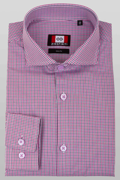 Zingfiniti Zachary Cotton Men's Dress Shirt | Slim Fit